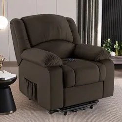 Poltrona do Papai Reclinável Pietra Elevação Lift Elétrico FH9 PU Marr