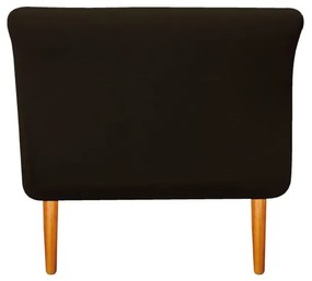 Recamier Estofado Ari 100 cm Solteiro Corano Marrom - ADJ Decor
