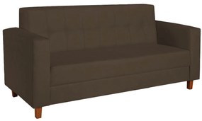 Sofá 2 Lugares Denver Suede Marrom - ADJ Decor