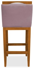 Banqueta Decorativa Elis Veludo Crepe