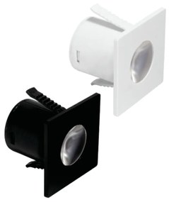 Spot De Embutir Mini Quadrado 1,2W Led 3000K Bivolt 3,5X3,5X2,8Cm Down...
