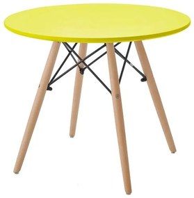 Mesa INFANTIL Eames Eiffel MDF Amarela 60 cm (LARG) - 38189 Sun House
