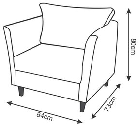 Poltrona Decorativa Ibis Quarto Sala Promoção Suede Preto
