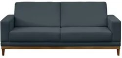 Sofá Living 145cm 2 Lugares Kayrós D05 Suede Azul - Mpozenato