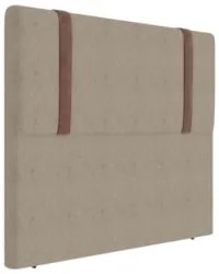 Cabeceira Cama Box Queen 160cm Estofada Glory Boucle Capuccino Z04 - M