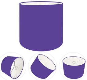 Cúpula Abajur Cilíndrica Cp-7008 Ø20x25cm Roxo