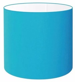 Cúpula Abajur Cilíndrica Cp-8005 Ø18x18cm Azul Turquesa