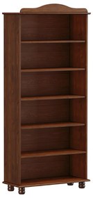 Livreiro Decorativo Ivan Madeira Café G74 - Gran Belo