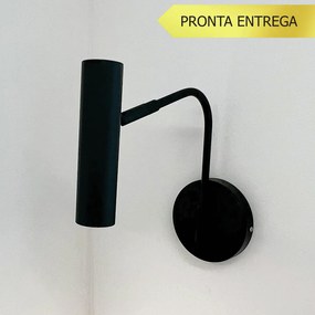 Arandela Tubo Braço Articulado 01Xmr11 - Qimporta Ar2319 (PRETO)