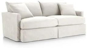 Estofado 2 Lugares Atenas Plus (Com Capa) Sarja - Sarja Branca