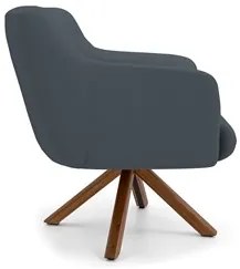 Kit 2 Poltronas Decorativas Giratórias Base Giromad Madeira Jade C-03
