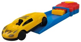 Carro com Impulsionador Amarelo 2 Peças