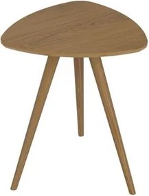 Mesa Lateral Unique em MDF Louro Pés em Madeira Marin