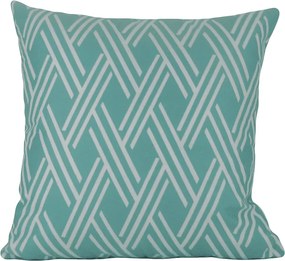 3 Capas para Almofadas Soft Veludo Geométrico Turquesa 43x43cm