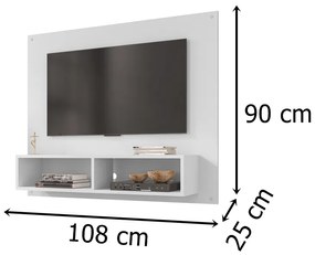 Painel Viena Branco - Móveis Bechara
