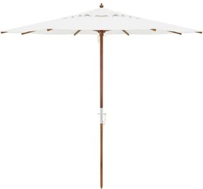 Ombrellone Poliéster Veranu Branco - 300 cm - 69127 Sun House