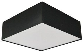Plafon Quadrado Md-3002 Cúpula em Tecido 50x50x15cm Preto - Bivolt