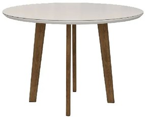 Mesa de Jantar Turmalina 4 Lugares Pés Oblongo White - RV Móveis