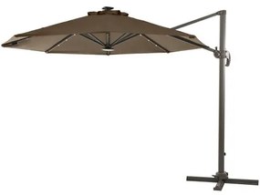 Ombrelone Cancun Marron Palha com LED - 34497 Sun House