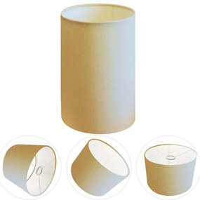 Cúpula Abajur Cilíndrica Cp-8002 Ø13x30cm Amarelo