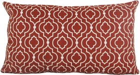 Capa almofada LYON Veludo estampado Arabesco Terracota 30x50cm