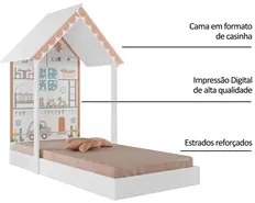 Mini Cama Infantil Montessoriana Sweetheart P13 Branco - Mpozenato