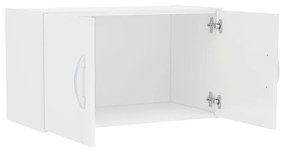 Armário De Parede Aéreo Lavanderia 2 Portas - Branco