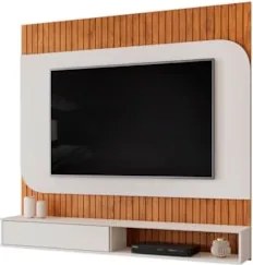 Painel TV 65 Pol 150cm Bancada Suspensa James D04 Freijó/Off - Mpozena