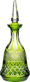 Licoreira de Cristal Lapidado Artesanal - Verde Claro - 78  Verde Claro - 78