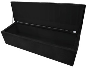 Calçadeira Munique 195 cm King Size Suede Preto - ADJ Decor