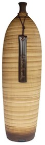 Vaso Garrafa decorativo em Cerâmica Carolina Haveroth – Bamboo Fosco