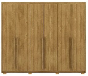 Guarda Roupa Dubai Majestic 6 Portas e 3 Gavetas Nature - Vila Rica Móveis