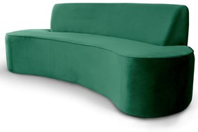 Sofá 3 Lugares Sala de Estar 180 cm Bélgica Veludo Verde G15 - Gran Belo
