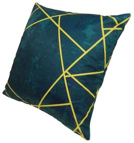 Capa de Almofada Ritz em Suede Tons Azul Marmorizado - ART-0114 - 45x45cm
