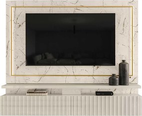 Bancada Suspensa Sadraque MDP Pintura DIP até 75 Calacata/OffWhite G97 - Gran Belo