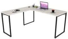 Mesa de Escritório Office em L 150x150cm Estilo Industrial Prisma C08