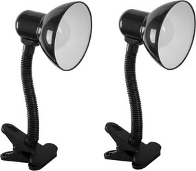 Kit 2 Luminárias De Mesa Led Preto 4,5W 4000K Essencial