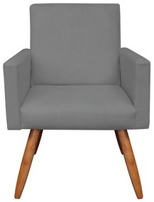 POLTRONA NINA SUEDE GRAFITE PES PALITO C