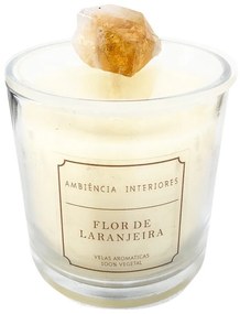 Vela Aromática Flor de Laranjeira - Citrino  Citrino
