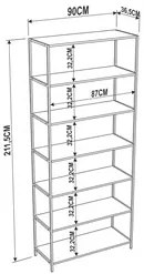 Quarto Modulado Closet 2 Módulos Estilo Industrial Steel Quadra Vermon