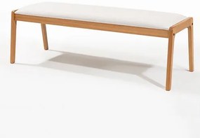 Banco Suez Cru Madeira Verniz Mel 142cm - 78526 Sun House