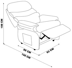 Poltrona do Papai Reclinável Debby Suede Cinza G30 - Gran Belo