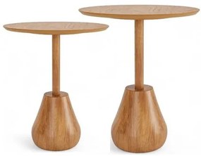 Conjunto de Mesa Auxiliar Arinos Champagne Haste Champagne - 76880 Sun House