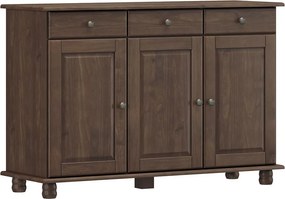 Balcão Madeira Maciça Garnet 3 Portas Café - G74 - Gran Belo