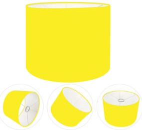 Cúpula Abajur Cilíndrica Cp-8013 Ø30x30cm Amarelo