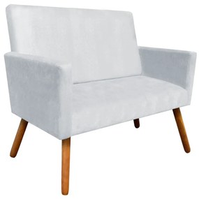 Namoradeira Nina Suede Pés Palito Castanho D'Rossi - Cinza