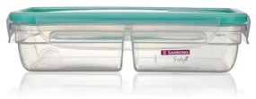 Kit 8 Potes de Plástico com Travas e Divisória 730ml - Verde
