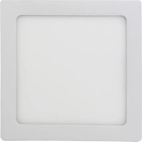 Plafon Led De Sobrepor Branco 12W 16X16cm Panel - LED BRANCO QUENTE (3000K)