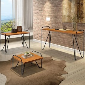 Mesa de Centro Decorativa Sala de Estar Lourenço Castanho G37 - Gran Belo