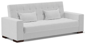 Sofá Cama Decorativo 210cm Beesley Linho Cinza G19 - Gran Belo